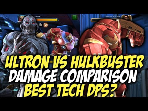 Ultron Vs Hulkbuster Damage Comparison | Insane Damage | Marvel Contest Of Champions