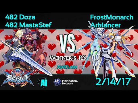 AniClash V Day Waifu Wars - 482 MastaStef/482 Doza vs FrostMonarch/Arklancer Winner's R3 - BBCF