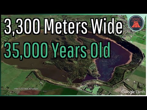 The Vast Volcanic Explosion Crater in Australia; Tower Hill Maar