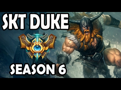 SKT T1 Duke Olaf vs Lissandra TOP Ranked Challenger Korea