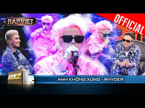 RHYDER rap love nhắn nhủ đến các trap-girl trong tiết mục Anh Không Xứng | Rap Việt 2023 [LiveStage]