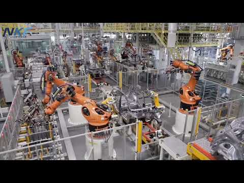 Case demonstrations of Kuka robots in automated welding of car body in white production lines