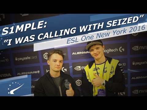 s1mple: "I was calling with seized" - ESL One New York 2016
