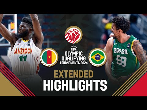 Cameroon 🇨🇲 vs Brazil 🇧🇷 | Extended Highlights | FIBA OQT 2024 Latvia