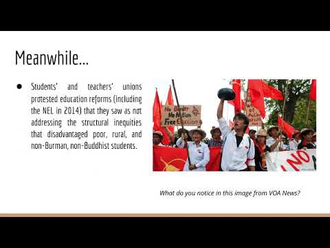 “Neoliberalism and the Privatization of HE in Myanmar”, Prof. Metro University of Missouri-Columbia.