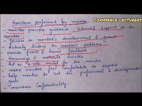 Mentorship mentor mentee mentoring business mentor class 11 entrepreneurship notes