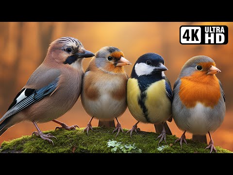 The Beauty of Birds in Autumn 🍂 Relaxing & Healing Bird Sounds for Stress Relief | Forest in Autumn🍁