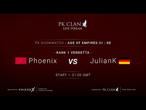 $250 PK Age of Empires 3 DE Showmatch: Phoenix Vs. JulianK | Game 1