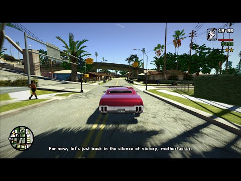GTA San Andreas Ultra Graphics Gameplay PART 4 "Cleaning the Hood" Mission