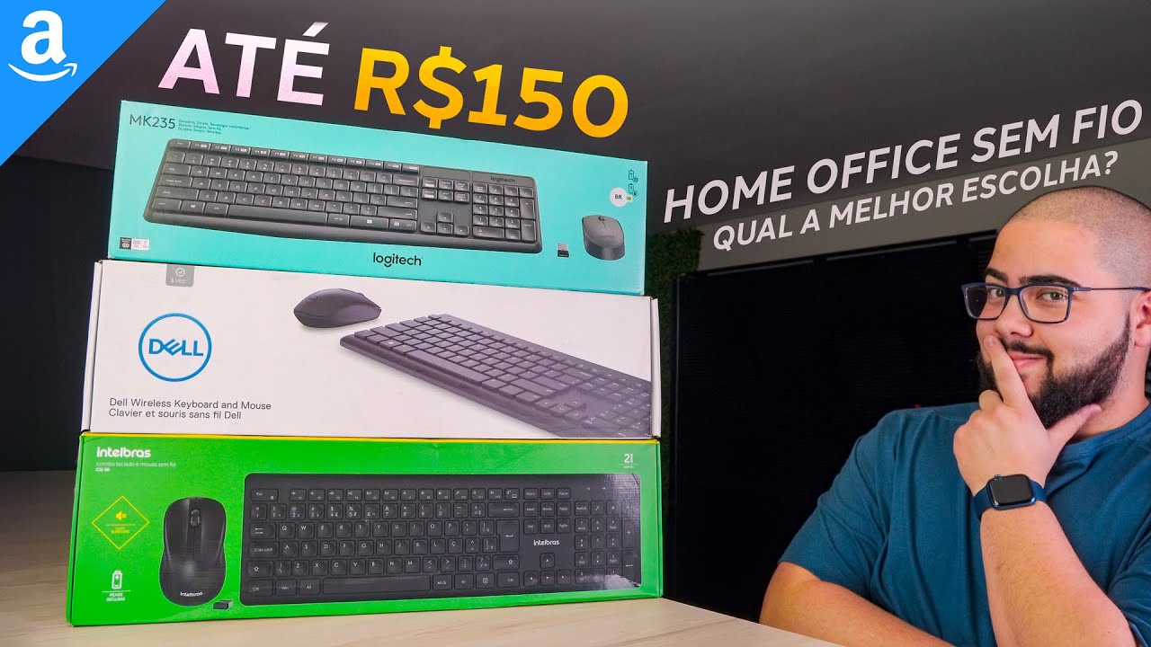TECLADO E MOUSE SEM FIO PARA HOME OFFICE! Qual o Melhor Até R$150? Testei os Principais Modelos!