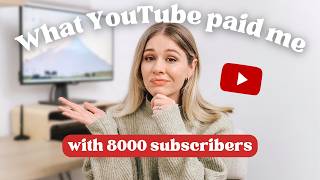 How Much YouTube Paid Me in August with 8000 Subs | YouTube AdSense Revenue Report