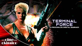Terminal Force - A Procura do Cristal Sagrado (1995) 🎬 Filme de AÇÃO Dublado | Cine Clássico