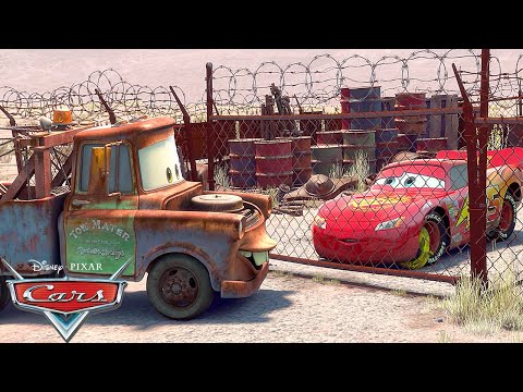 Lightning's First Time Meeting Mater | Pixar Cars | @disneyjr