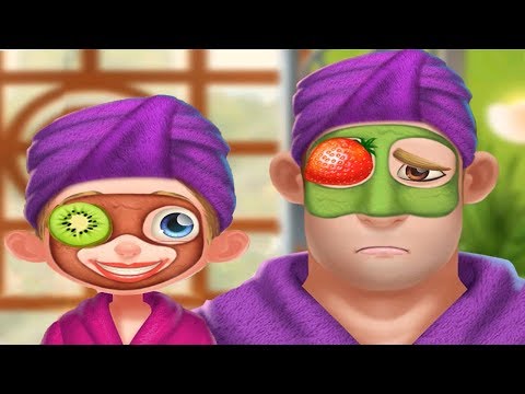 Fun Baby Girl Care Game Spa Day with Daddy - Makeover Adventure for Girls