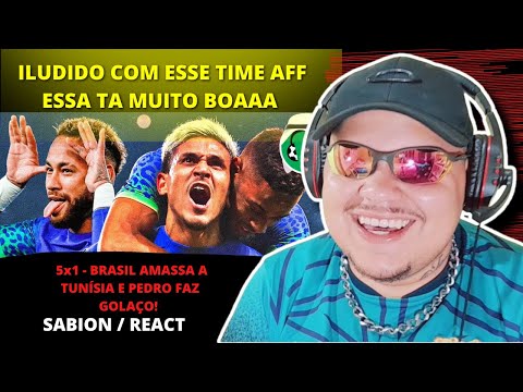 REACT ♫ 5x1 - BRASIL AMASSA A TUNÍSIA E PEDRO FAZ GOLAÇO! | Paródia Ela é da Bagaceira - Romim Mahta