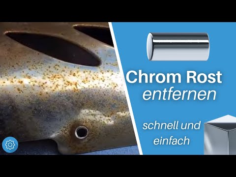 Chrom Rost entfernen mit Alufolie und Cola - einfach und schnell -