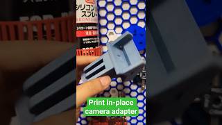 Print in place camera adapter for my mechanical arm #3dprinting