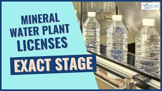 Mineral Water Plant Licenses : Exact Stage