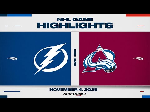 NHL Highlights | Lightning vs. Avalanche - November 4, 2025