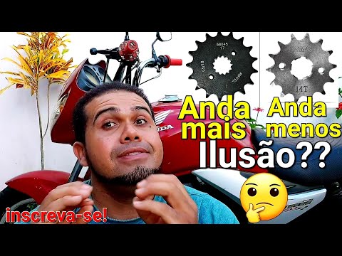 Pinhão maior moto anda mais Pinhão pequeno moto anda menos.. será 🤔
