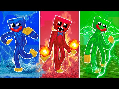 3 New Huggy Wuggy Brothers - Monster School Minecraft Animation