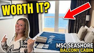 MSC Seashore: What the Balcony Cabin REALLY Looks Like!