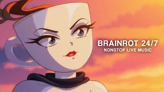 BRAINROT MUSIC 24/7 🔴 All Openings, Endings & Songs Nonstop