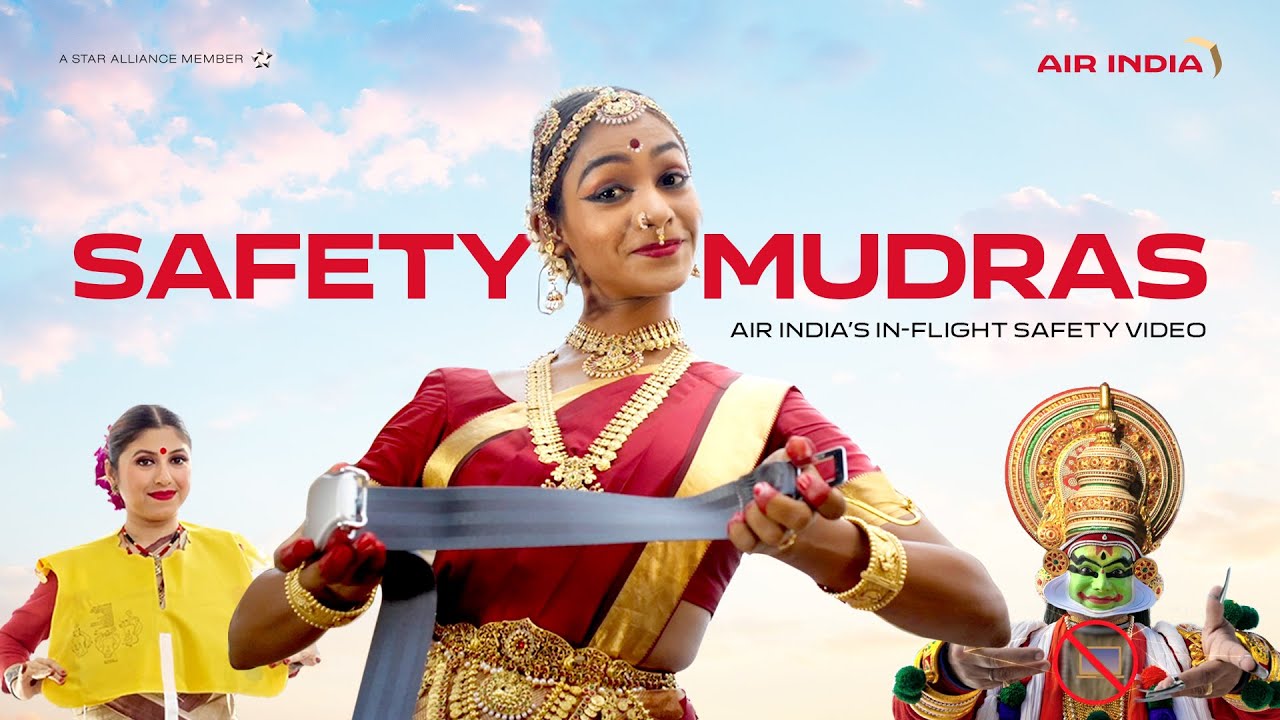 Safety Mudras - Air India's Inflight Safety Video