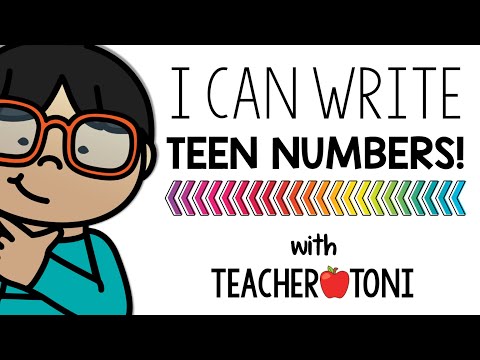 Teen Numbers Song & Routine: I Can Write Teen Numbers!