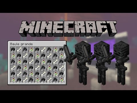 WITHER SKELETON FARM!!! AUTOMATIC AND EFFECTIVE!!! JAVA 1.21 and 1.20 – Minecraft Tutorial ITA