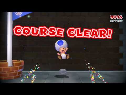Super Mario 3D World (Switch) 5-3 Itemless Speedrun - Time: 4 (TWR)