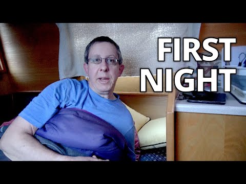 359. First night aboard my tiny narrowboat!