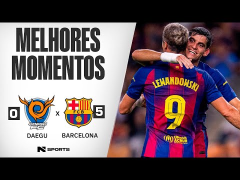 Gols e lances de Daegu x Barcelona