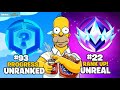 Unranked To Unreal Fortnite Rank Reload Speedrun