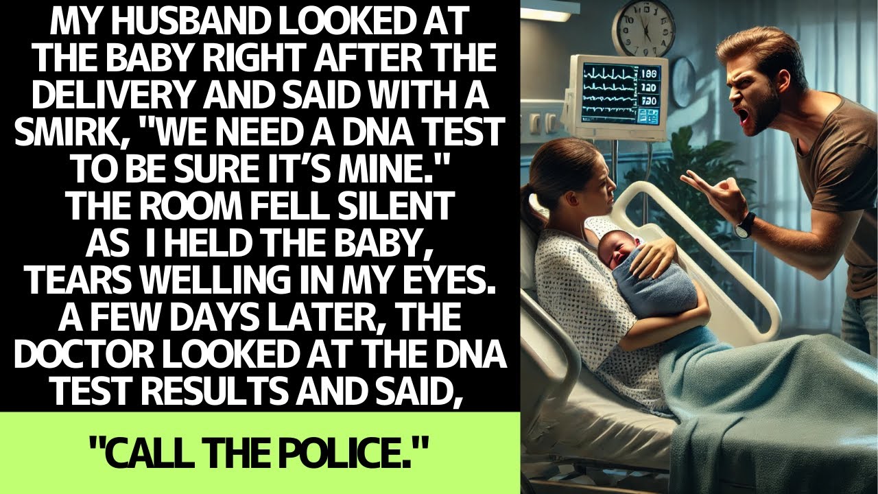MY HUSBAND DEMANDED A DNA TEST, THEN THE DOCTOR CALLED THE POLICE