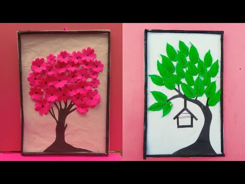 DIY paper Tree Wall Hanging//Easy Wall Hanging//Paper Tree
