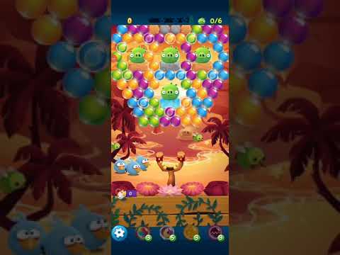 Angry birds pop bubble shooter LEVEL HARD 58  3 STARS NO BOOSTER