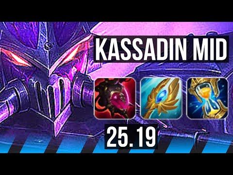 KASSADIN vs AKALI (MID) | Legendary, 12/3/6 | EUW Master | 25.19