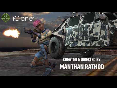 3D Shoot Out Animated Scene in Iclone 8, By Manthan Rathod