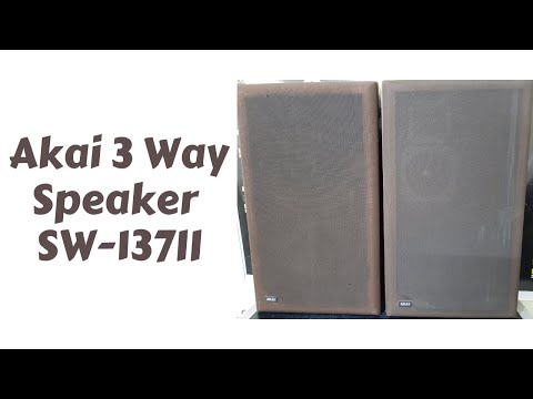 Akai 3 Way Speaker SW-137II How To Use Price And Connection IN HINDI 9811204032 / 9717618838