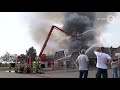 Grote brand bij slagerij in Herveld