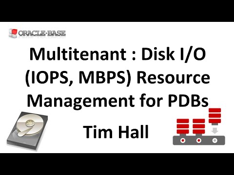 Multitenant : Disk I/O (IOPS, MBPS) Resource Management for Pluggable Databases (PDBs)