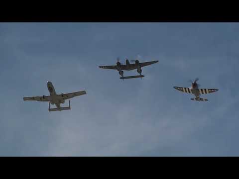 USAF Heritage Flight - Planes of Fame Air Show 2018