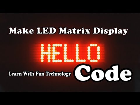 LED Matrix Display Code | Arduino Dot Matrix Display | Latest Arduino Project Video