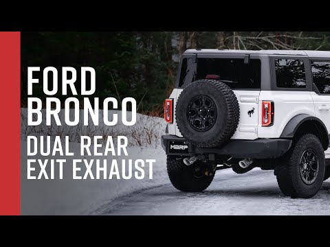 2021+ FORD BRONCO // MBRP 3" Cat-Back, Dual Rear Exit Exhaust Overview