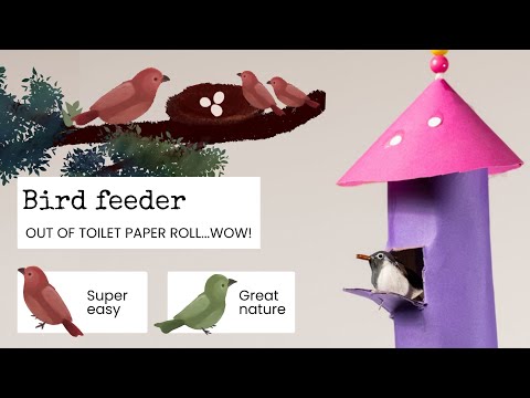 DIY Bird Feeder Out Of Toilet Paper Roll....Wow!?