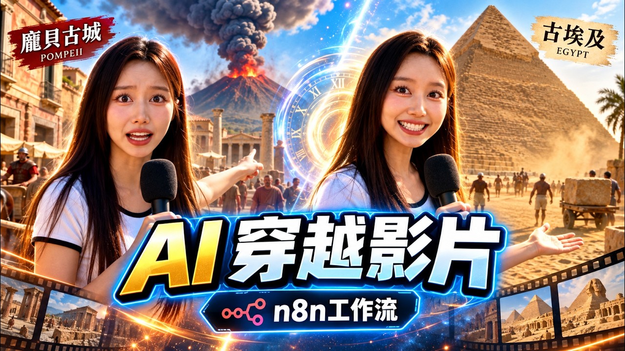 探索 AI 穿越影片:自動化工作流的創新應用