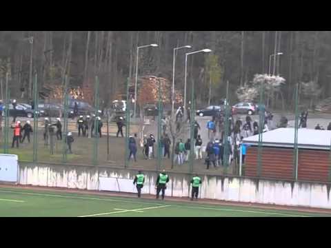 Bijatyka podczas meczu Bałtyk Gdynia z Gryfem Słupsk