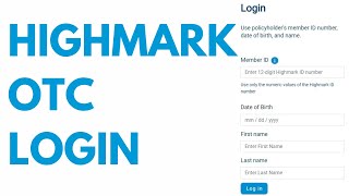 Highmark OTC Login: Store, Benefits Catalog ⏬👇