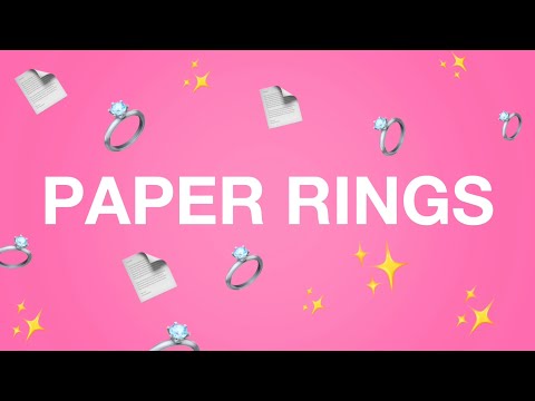 Taylor Swift - Paper Rings (Lyric Video)